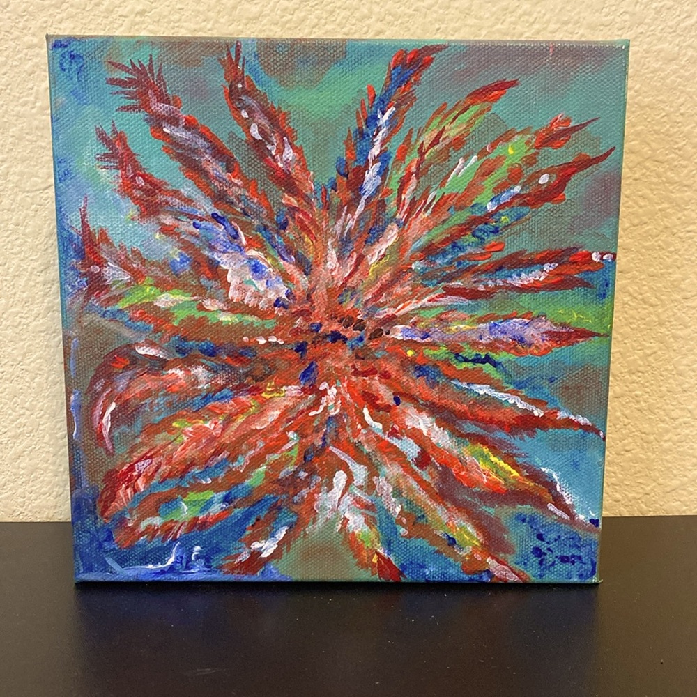 Acrylic painting “XMOOD” great gift home decor